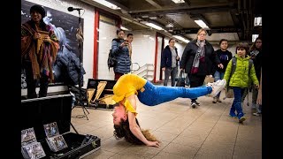 SOFIE DOSSI BREAKS THE 10 MINUTE PHOTO CHALLENGE RECORD IN NYC SUBWAY [upl. by Akinam]