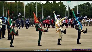 Nigeria Celebrates Its 60th Anniversary With Beautiful Military Parade [upl. by Ainerbas917]