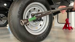 Checking and tightening your boat trailer wheel lug nuts [upl. by Keisling675]