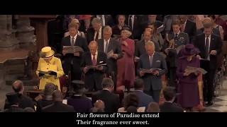 Crown him with many crowns Hymn  Westminster Abbey with lyrics [upl. by Swagerty]