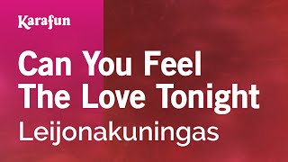 Can You Feel the Love Tonight  The Lion King  Karaoke Version  KaraFun [upl. by Ahsirahc]