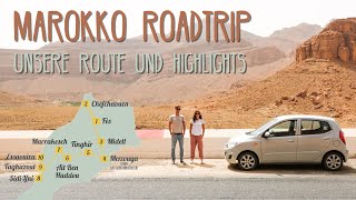 Reiseroute Rundreise amp Roadtrip durch Marokko • Vlog 069 [upl. by Xela]