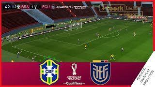 BRASIL vs ECUADOR  Resumen  Eliminatorias Sudamericanas 2021  Simulación amp Predicción [upl. by Olemrac]