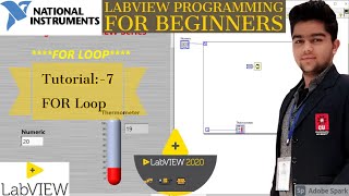 LabVIEW  Labview Tutorial 7 FOR LOOP LabVIEW Programming [upl. by Bremer]