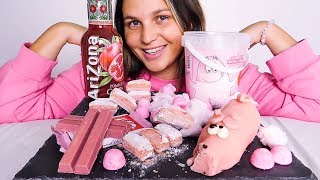 ASMR FRANÇAIS⎪PINK FOOD 💗🎀 MUKBANG Cotton Candy KitKat Tagada [upl. by Johnston]