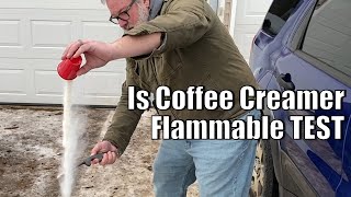 IS Coffee Creamer FLAMMABLE TEST [upl. by Low]