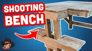 DIY Adjustable Shooting Bench  Plans [upl. by Annalee]