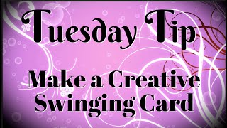 How to Use Dies to Make a Creative Swinging Card [upl. by Aubreir]