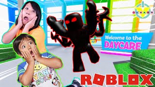 Ryan is a Baby in Roblox Let’s Play Roblox Day Care 2 with Ryan’s Mommy [upl. by Westmoreland]