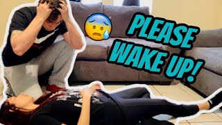 FAINTING PRANK ON BOYFRIEND CUTE REACTION [upl. by Edva878]