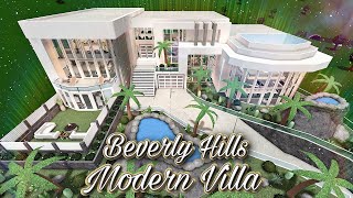 BLOXBURG BEVERLY HILLS MODERN VILLA TOUR No Large Plot [upl. by Ytima]