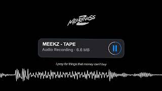 Meekz  Tape Lyric Visualizer [upl. by Drol]