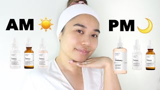 The Ordinary Skincare Routine l Morning  Night [upl. by Quickman]