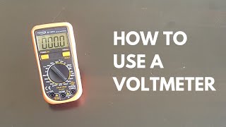 How to use a voltmeter [upl. by Akisej]