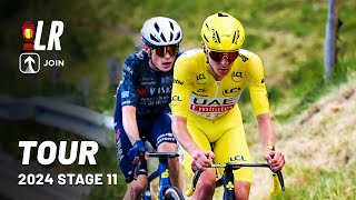 Pogacar Tries To End The Tour  Tour de France 2024 Stage 11  Lanterne Rouge x JOIN [upl. by Lorenz]