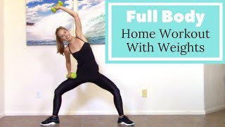 Workout with 5 Pound Weights  Home Workout with Dumbbells [upl. by Leoline154]