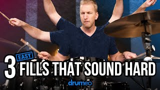 3 Easy Drum Fills That Sound Hard [upl. by Llemert]