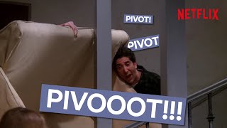 Friends  Ross New Couch Pivot FULL SCENE [upl. by Atilrac201]