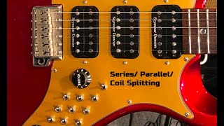 Series Parallel Split Humbucker Pickup Sounds [upl. by Beore]