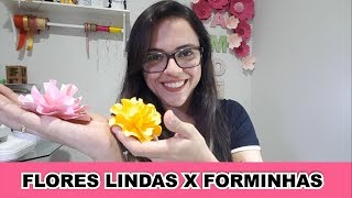 Como fazer Flores 3D com Forminha de Doce  Caixetas [upl. by Slrahc]