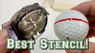 Best Golf Ball Alignment Stencil Tool Review [upl. by Neilla]