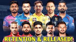 IPL 2024 Retention amp Released List  IPL 2024 Trade  IPL 2024 Auction news today [upl. by Ahsilem792]