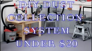 DIY Dust collector  Simple to make amp Under 20 [upl. by Sapphera458]