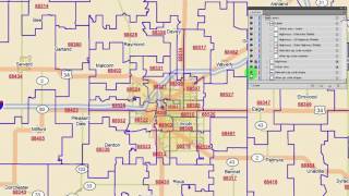 Nebraska zip code map [upl. by Meensat]