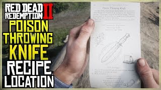 WHERE TO FIND THE POISON THROWING KNIFE  RED DEAD REDEMPTION 2 EXACT LOCATION [upl. by Ynnos44]