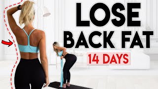 LOSE BACK FAT in 14 Days  10 minute Home Workout [upl. by Ashla]