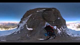 360 Camera  Eiger North Face – Hinterstoisser Traverse [upl. by Rexanna171]