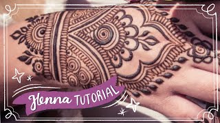 Easy Henna Design for Beginner  Hand Henna [upl. by Antons419]