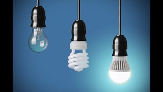 The Difference Between LED Halogen and Florescent light bulbs [upl. by Ahsemit]