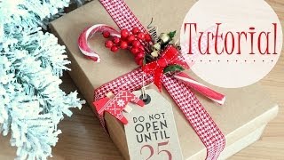 Idee per impacchettare regali di Natale TUTORIAL [upl. by Earized641]