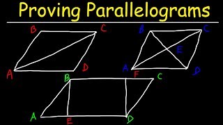 Proving Parallelograms With Two Column Proofs  Geometry [upl. by Aseuqram802]