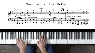 BachBusoni quotNun komm der Heiden Heilandquot P Barton FEURICH 133 piano [upl. by Yllatan]