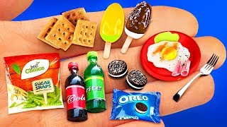 14 MINIATURE FOOD amp THINGS IDEAS TO DIY IN 5 MINUTE CRAFTS [upl. by Pollitt748]