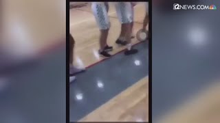 Fight breaks out at high school basketball game [upl. by Adkins451]