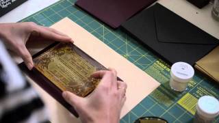 How to Emboss with Rubber Stamps [upl. by Winn]