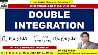 Double Integration  Double Integral Engineering Mathematics  Double Integral  Integral Examples [upl. by Alyakem]