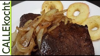 Leber Berliner Art mit Äpfeln und Zwiebeln gebraten  Omas Rezept [upl. by Eniamor]