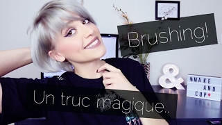 ♡ Brushing cheveux courts  Une brosse chauffante incroyable [upl. by Gerrilee]