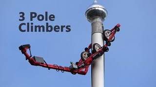 3 Pole Climbing Lego Robots [upl. by Silvano761]