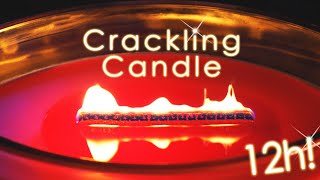 12 Hours Crackling Candle Fire  Relaxing Cozy Soothing Sound ASMR [upl. by Etteraj]