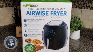 Airwise Fryer from Gowise USA  Gowise USA Air Fryer  Review and How to use it [upl. by Tann]