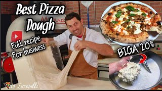 How To Make Best PIZZA DOUGH for Your Business Full RecipeBIGA [upl. by Lu]