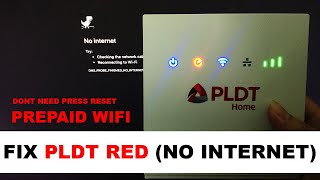 FIX RED LIGHT PLDT PREPAID WIFI LIGHTWHITE [upl. by Xonk]