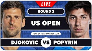 DJOKOVIC vs POPYRIN • US Open 2024 • LIVE Tennis Talk Watchalong [upl. by Ettelrac]