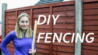 Concrete Fence Post Fencing DIY  The Carpenters Daughter [upl. by Lidda]