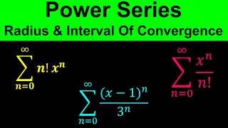 Power Series  Finding the Radius and Interval of Convergence Of Power Series  Calculus [upl. by Nichani891]